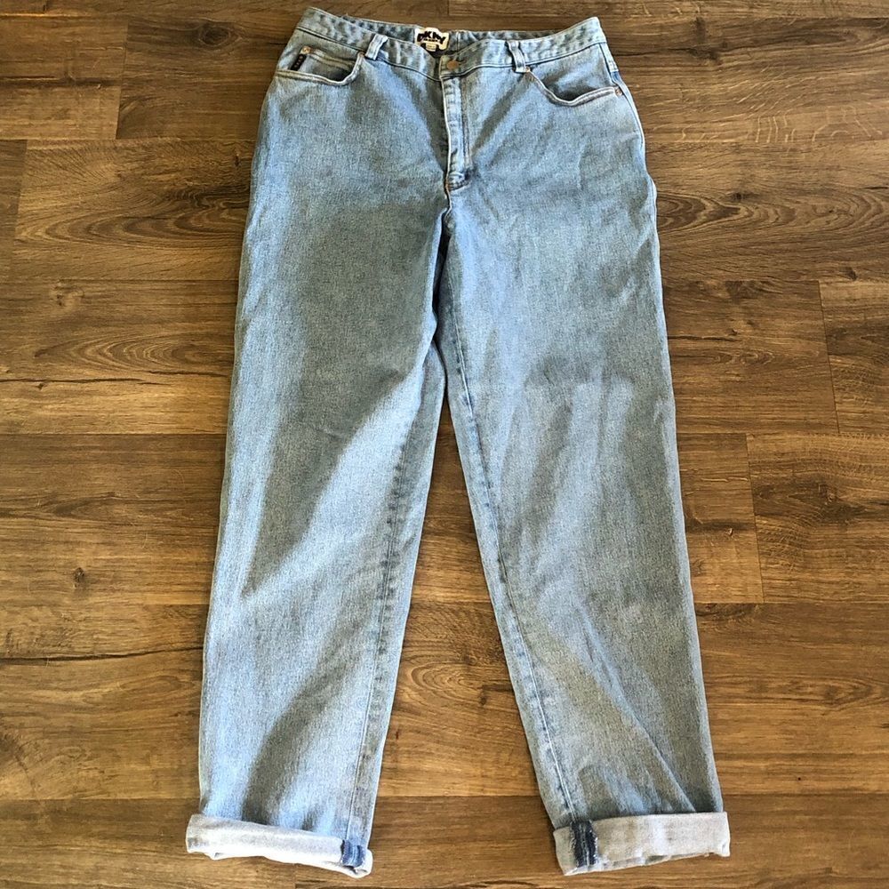 𝅺dkny vintage high rise mom jeans size 14